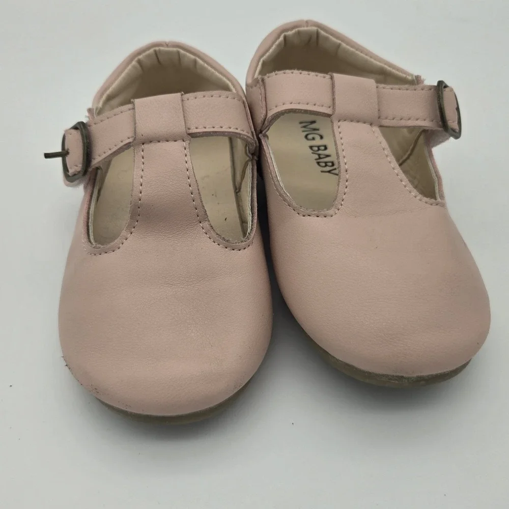 MG Baby Girls Mary Jane Shoes pink Size 27 Black US10 Toddler